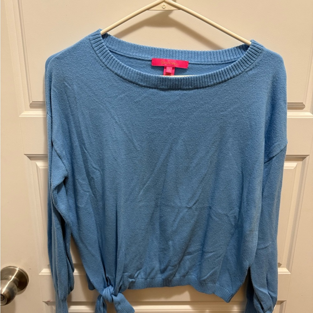 Lilly Pulitzer Blue Knit Sweater Size Small